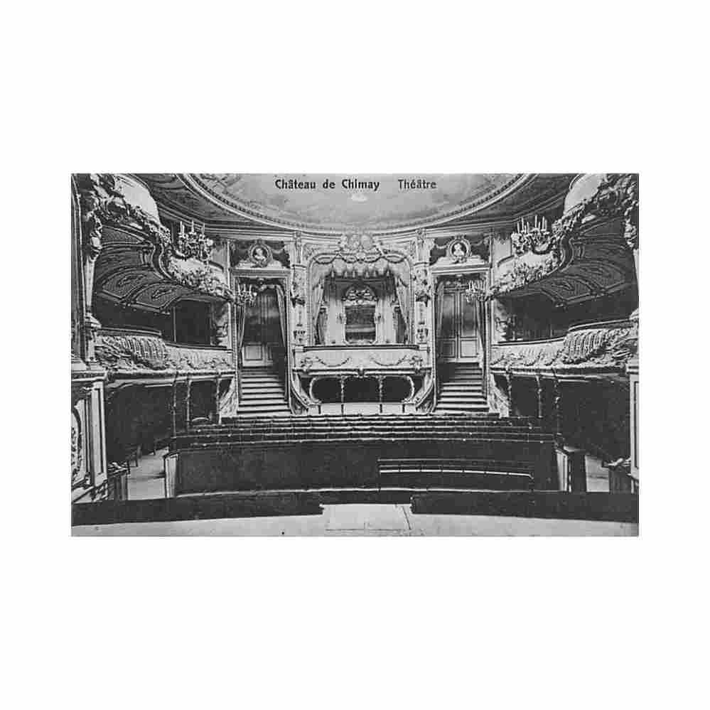 belgique chateau de chimay hainaut theatre Vintage A4 Photo Print
