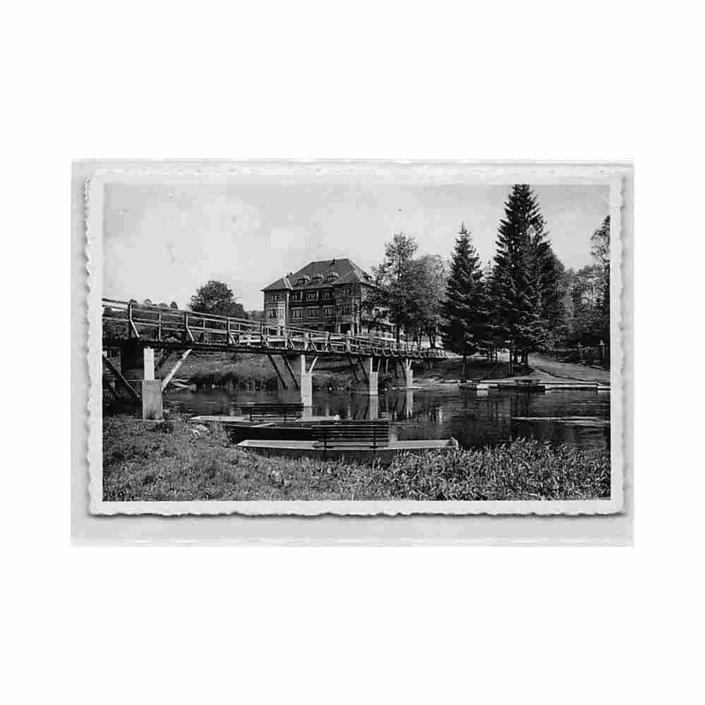 belgique chiny sur semois prov lux embarcadere et hotel aux comtes de chiny Vintage A4 Photo Print