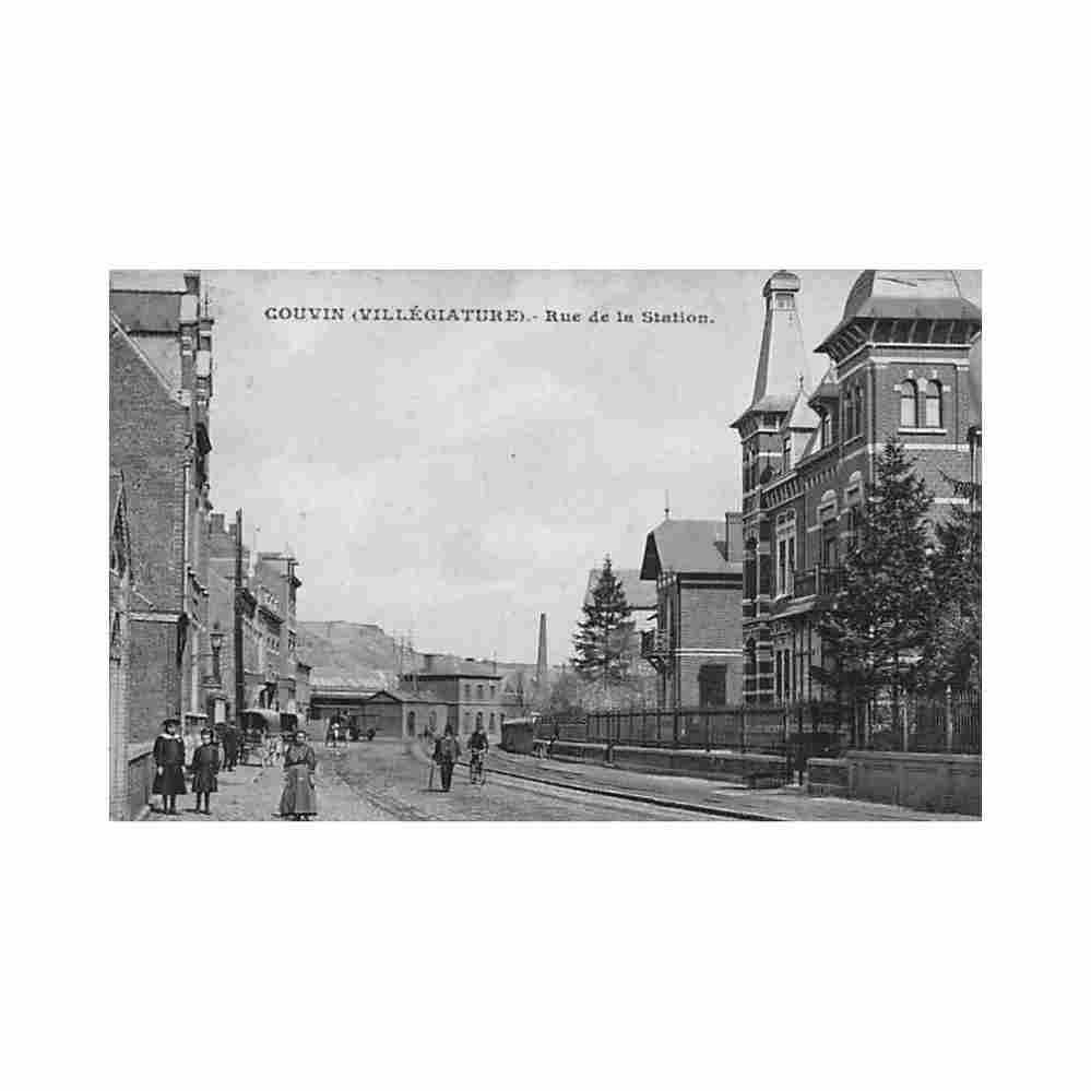 belgique couvin namur rue de la station ed inconnu Vintage A4 Photo Print