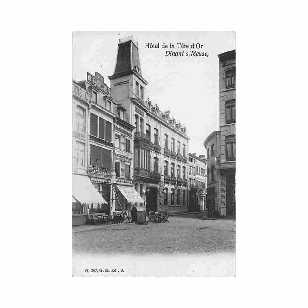 belgique dinant namur hotel de la tete d or Vintage A4 Photo Print