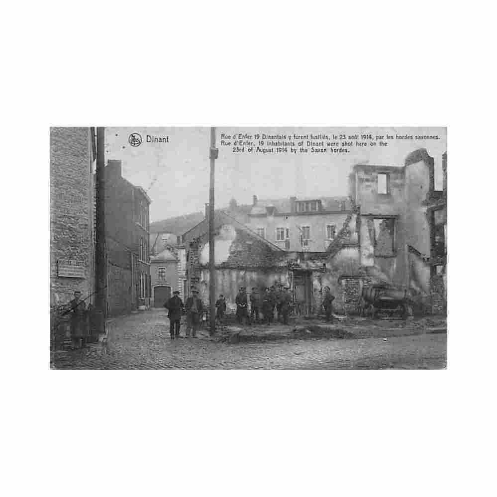 belgique dinant namur rue d enfer ed nels Vintage A4 Photo Print