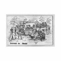 belgique dinant namur souvenir de camping carte a systeme Vintage A4 Photo Print