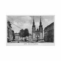 belgique eupen liege markt mit pfarrkirche Vintage A4 Photo Print