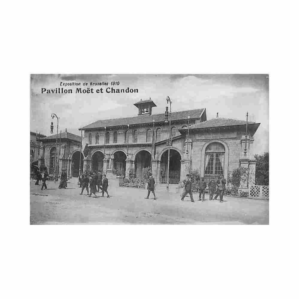 belgique exposition de bruxelles de 1910 pavillon champagne moet et chandon Vintage A4 Photo Print