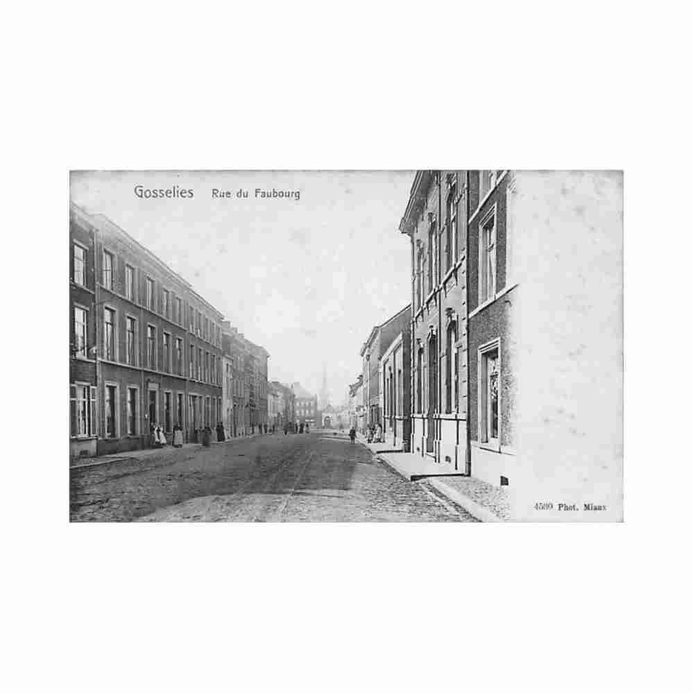 belgique gosselies hainaut rue du faubourg Vintage A4 Photo Print