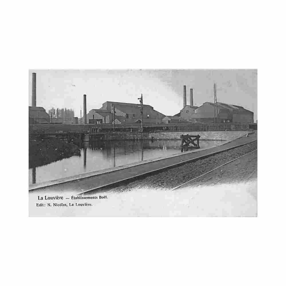 belgique la louviere hainaut etablissements boel Vintage A4 Photo Print