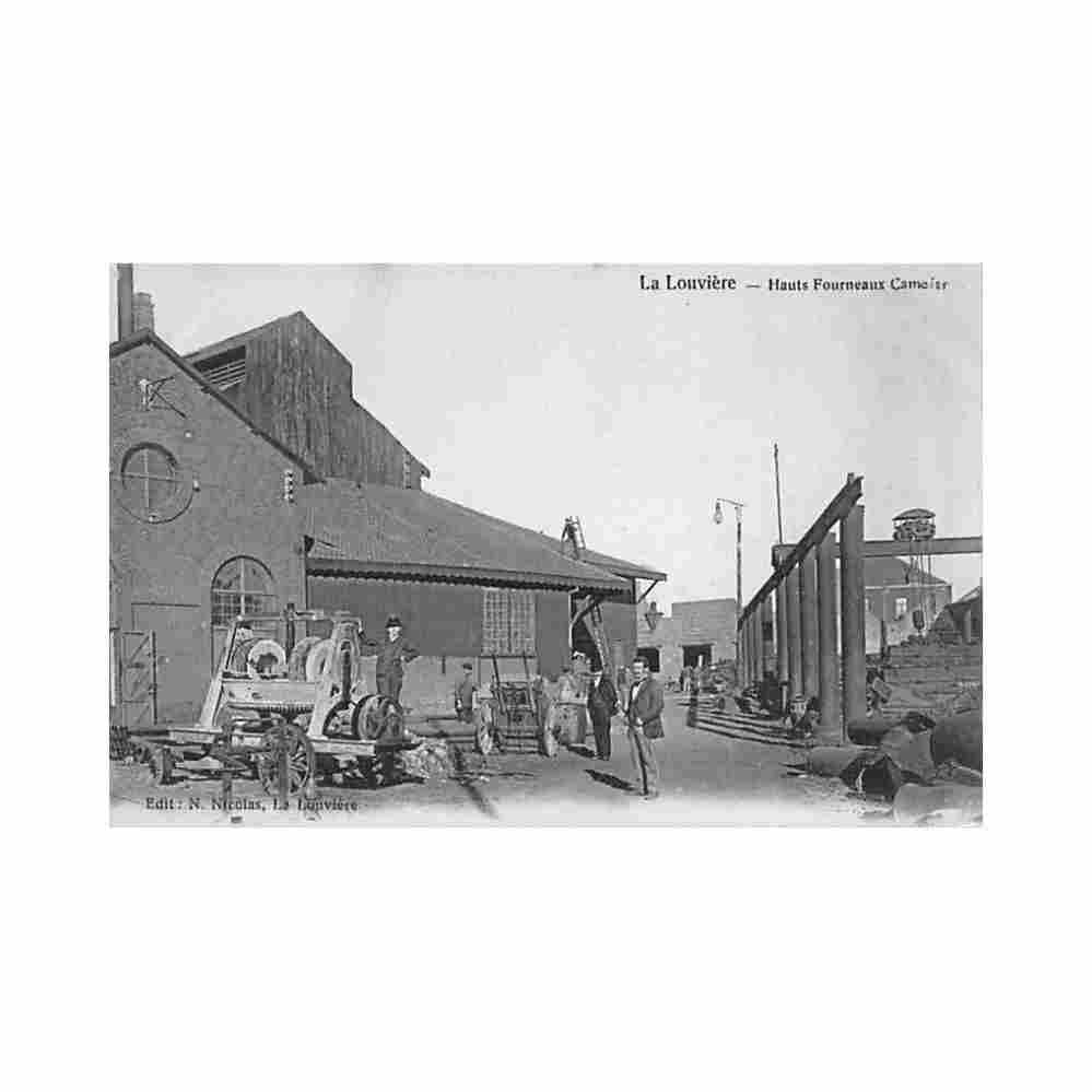 belgique la louviere hainaut hauts fourneaux cambier Vintage A4 Photo Print