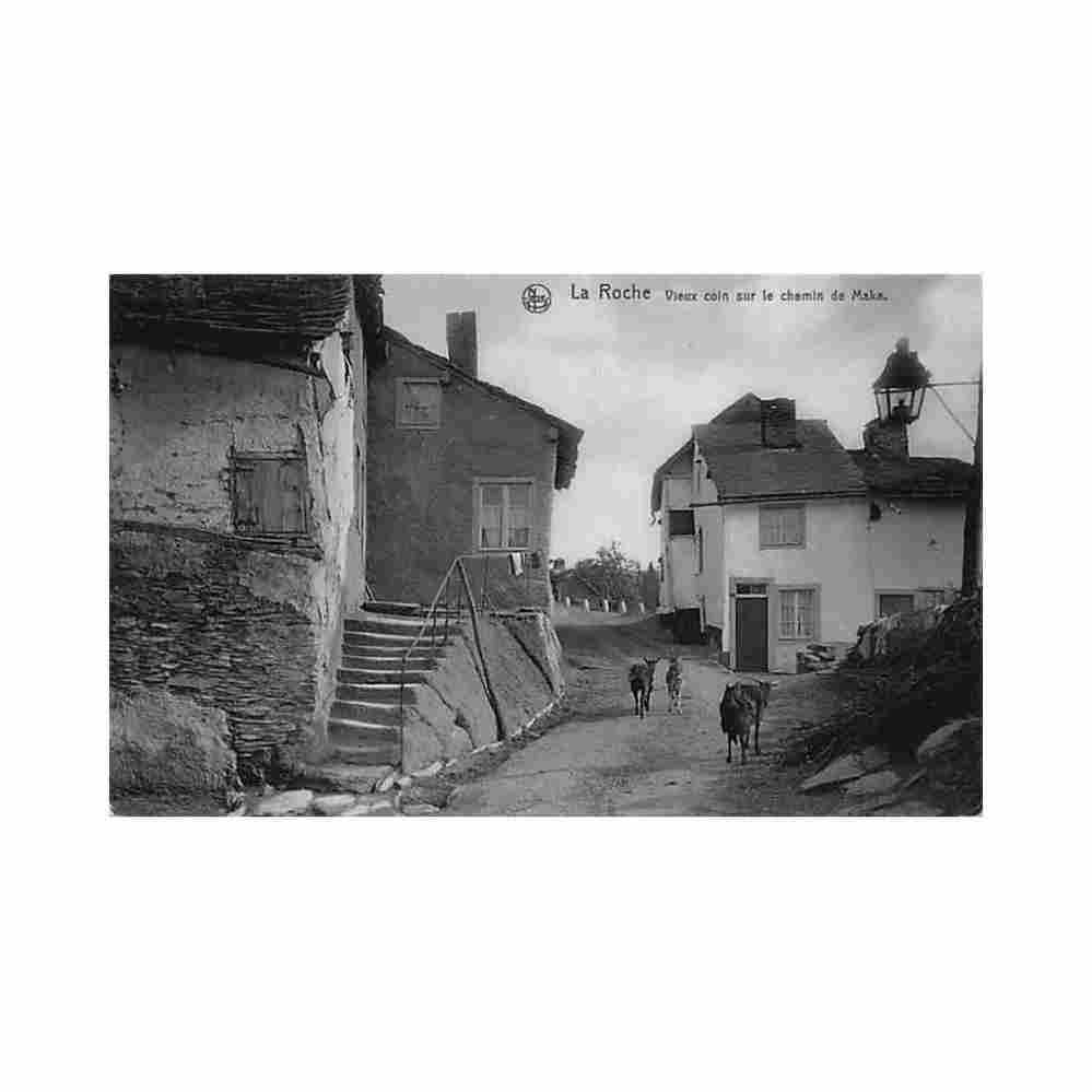 belgique la roche prov lux vieux coin sur le chemin de maka Vintage A4 Photo Print