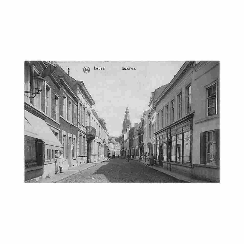 belgique leuze hainaut grand rue Vintage A4 Photo Print