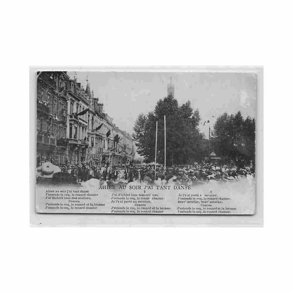 belgique liege chanson populaire a hier au soir j ai tant danse Vintage A4 Photo Print