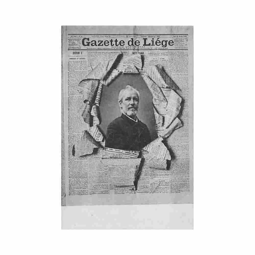 belgique liege gazette de liege Vintage A4 Photo Print