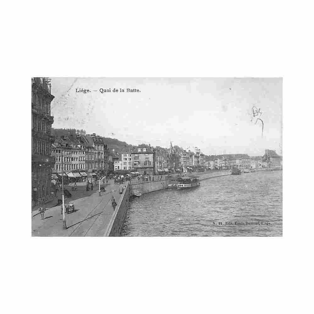 belgique liege quai de la batte ed e dumont 22 Vintage A4 Photo Print