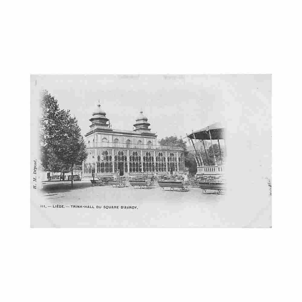 belgique liege trink hall du square d avroy Vintage A4 Photo Print
