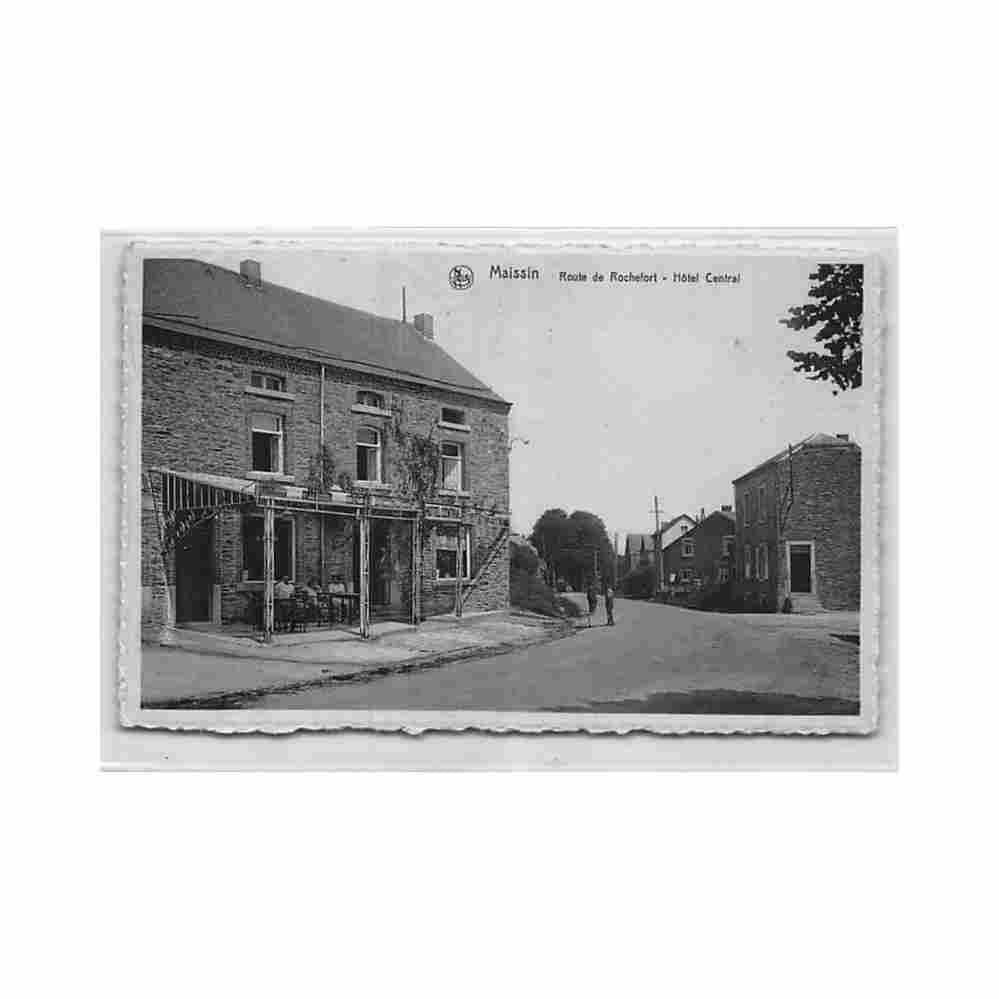 belgique maissin prov lux route de rochefort hotel central Vintage A4 Photo Print
