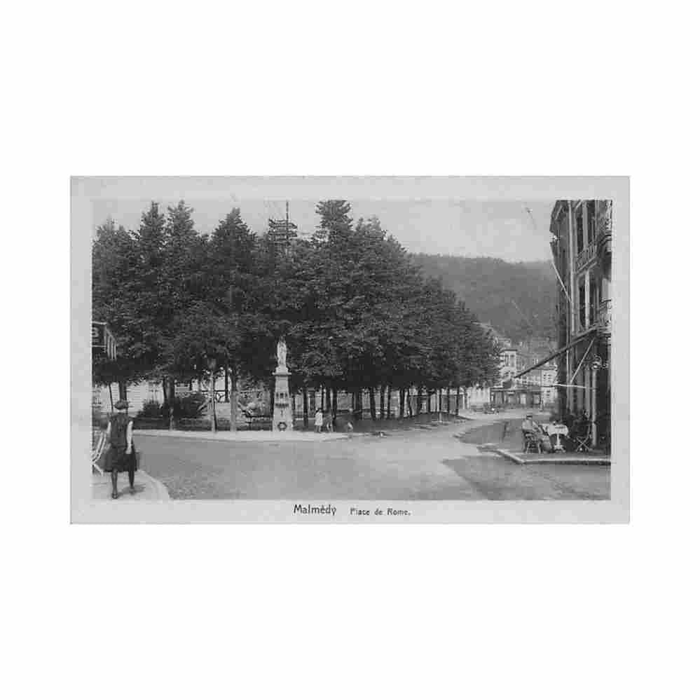 belgique malmedy liege place de rome Vintage A4 Photo Print