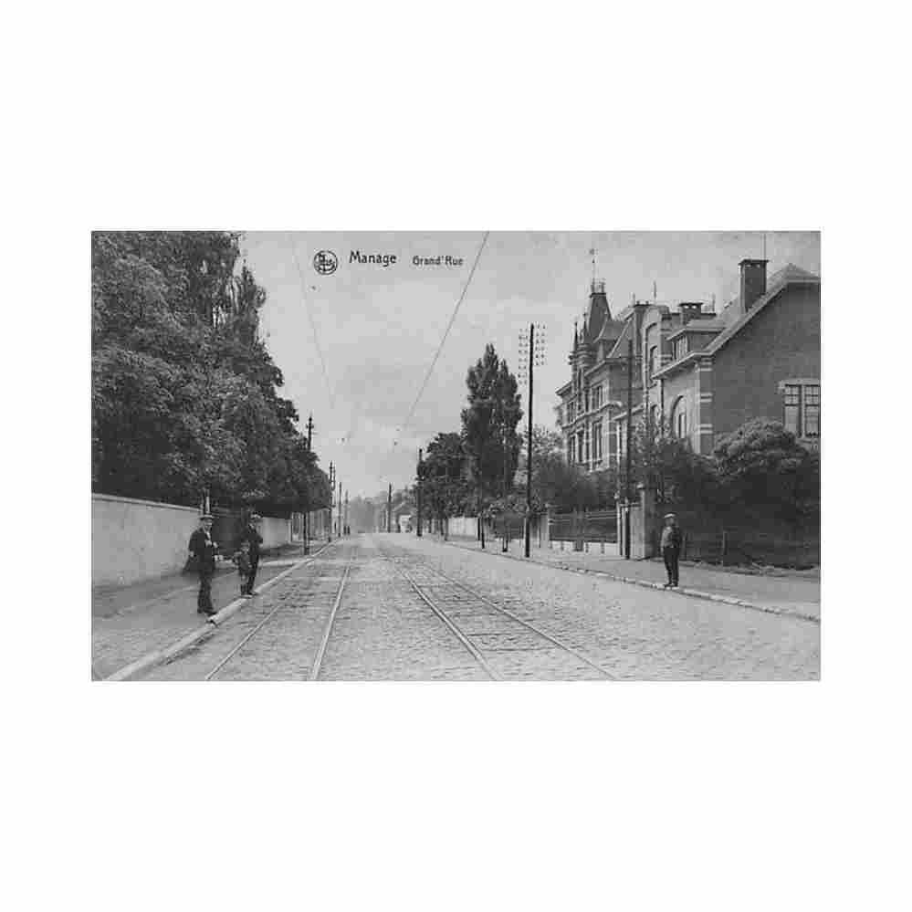 belgique manage hainaut grand rue Vintage A4 Photo Print
