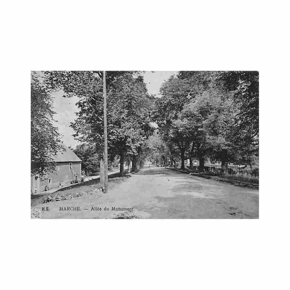 belgique marche en famenne prov lux allee du monument Vintage A4 Photo Print