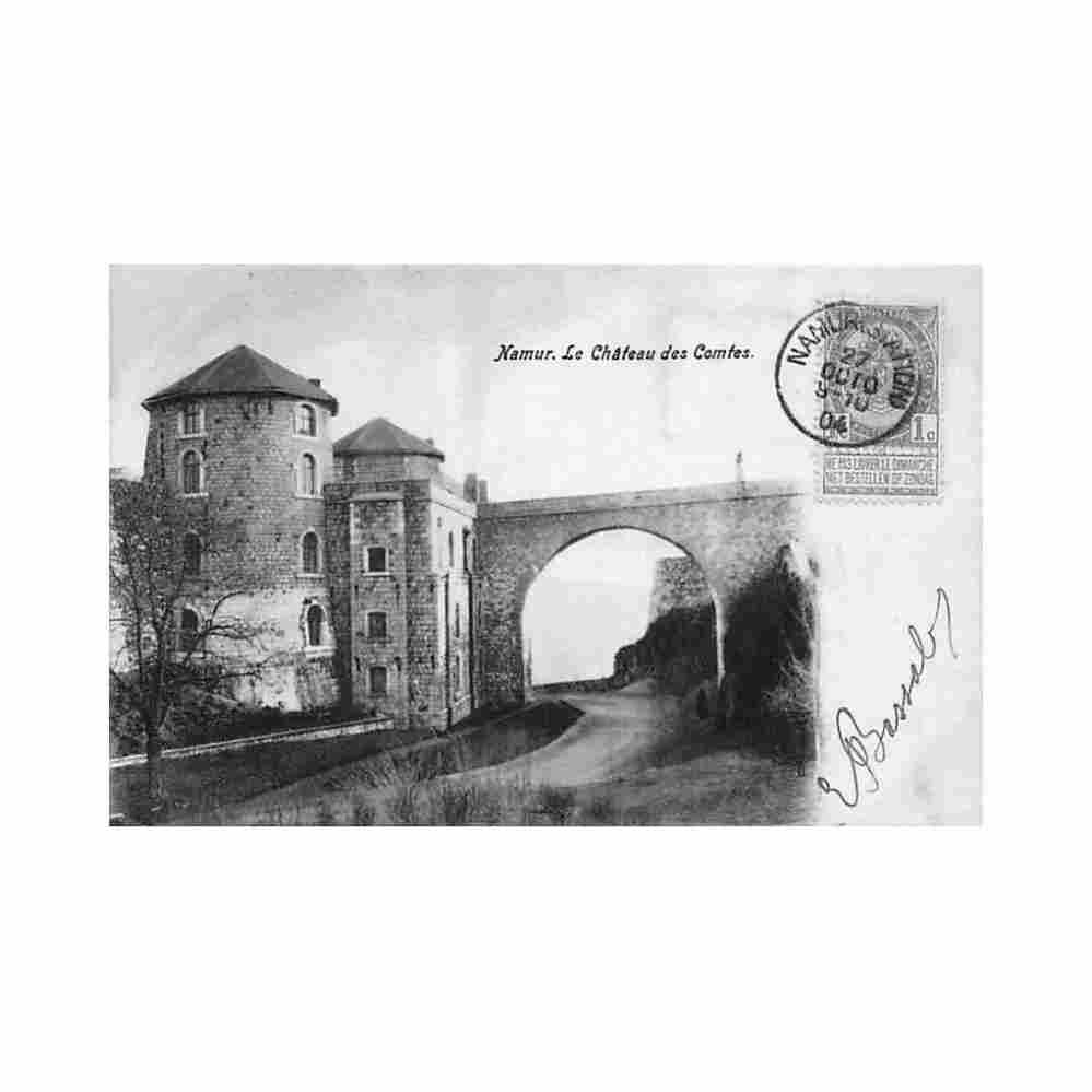 belgique namur le chateau des comtes Vintage A4 Photo Print