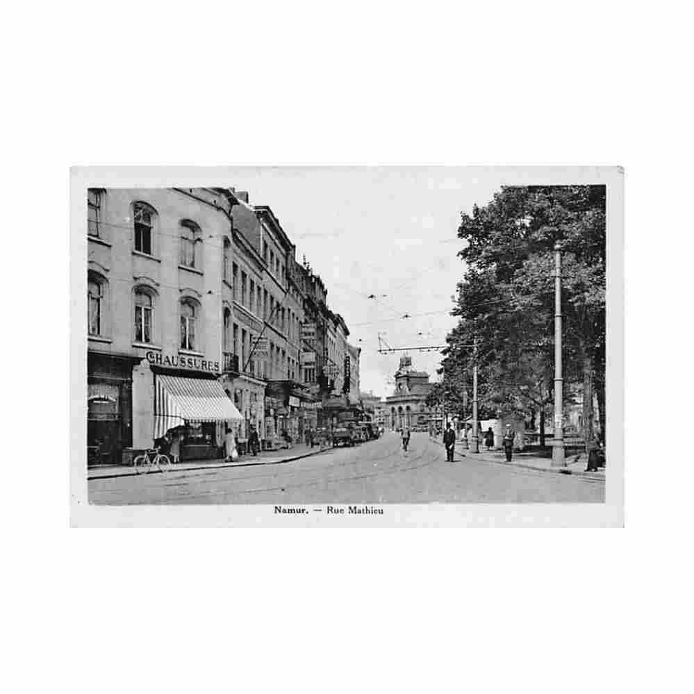 belgique namur rue mathieu ed belge Vintage A4 Photo Print