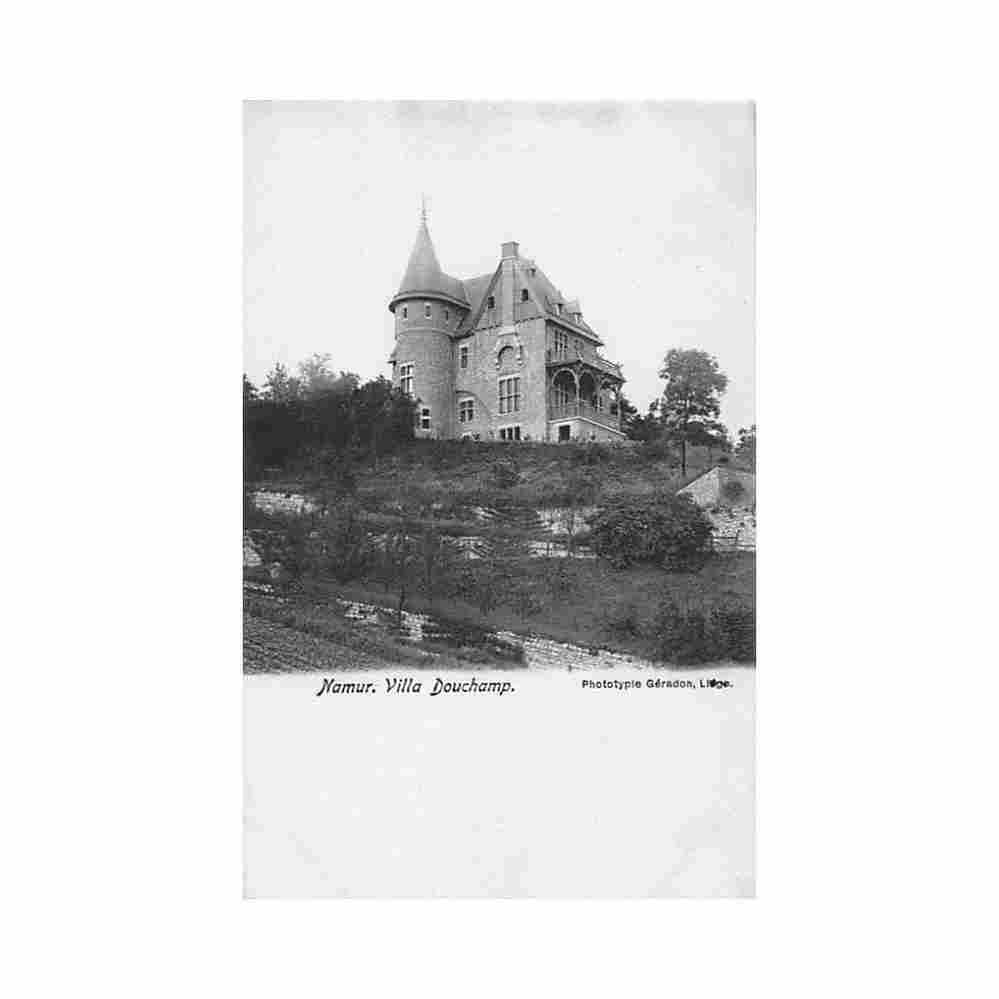 belgique namur villa douchamp Vintage A4 Photo Print