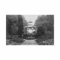 belgique nivelles br w le parc et le kiosque Vintage A4 Photo Print