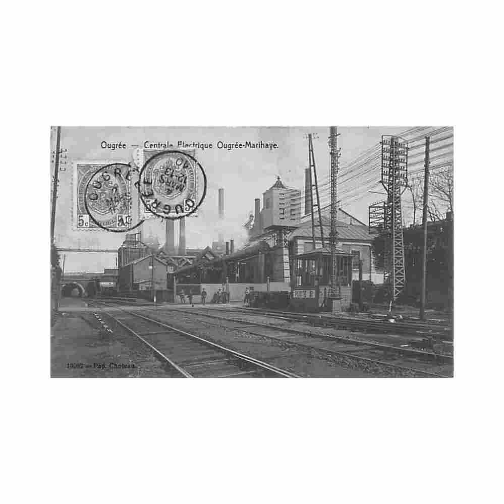 belgique ougree liege centrale electrique ougree marihaye Vintage A4 Photo Print
