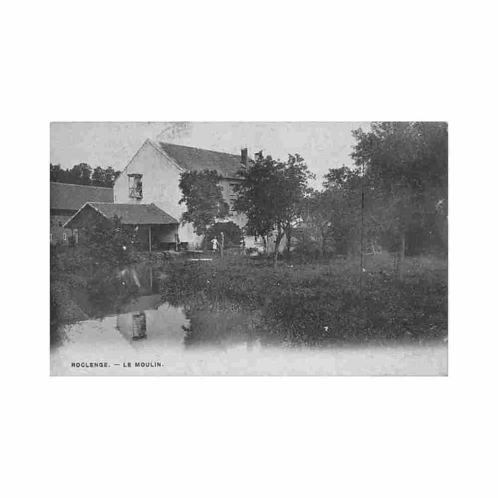 belgique roclenge liege le moulin Vintage A4 Photo Print
