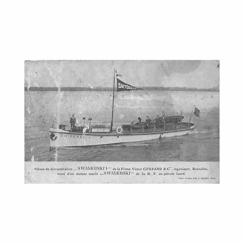belgique schaerbeek brux cap bateau swiderski d ela firme victor courard 55 avenue de la reine voir les scans pour l et Vintage A4 Photo Print