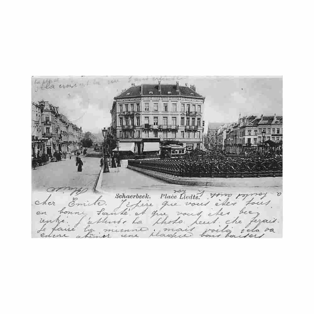 belgique schaerbeek brux cap place liedts Vintage A4 Photo Print
