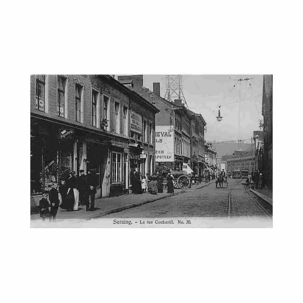 belgique seraing liege la rue cockerill Vintage A4 Photo Print