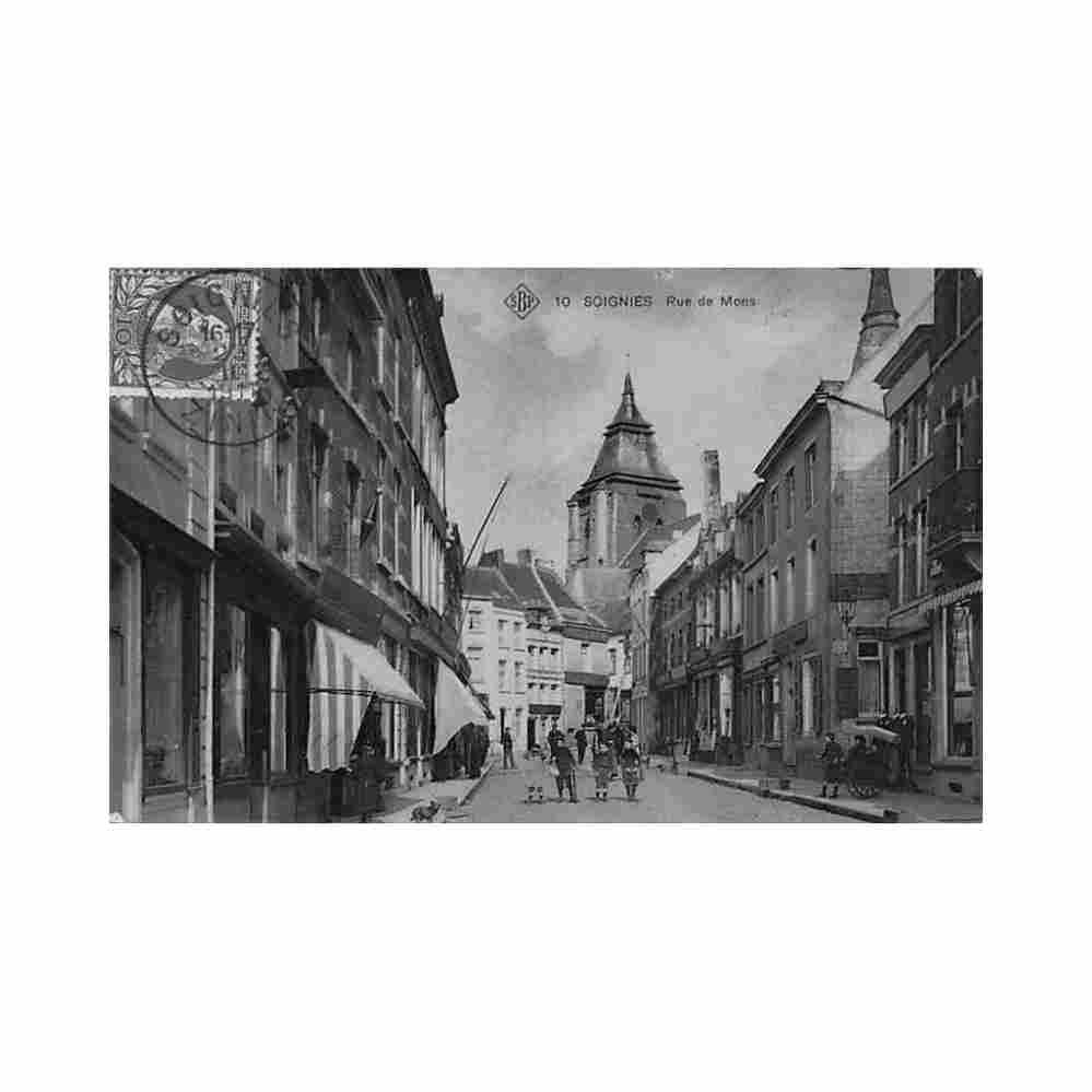 belgique soignies hainaut rue de mons Vintage A4 Photo Print