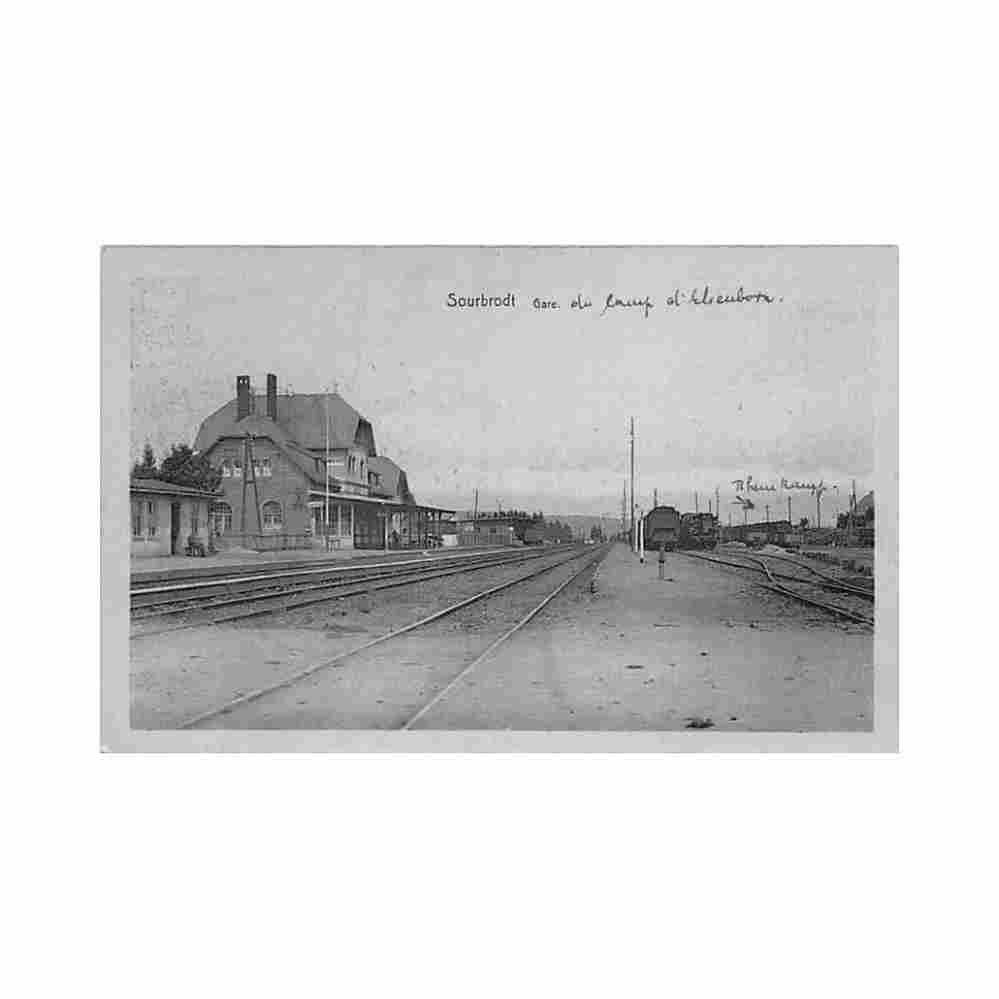 belgique sourbrodt liege gare Vintage A4 Photo Print