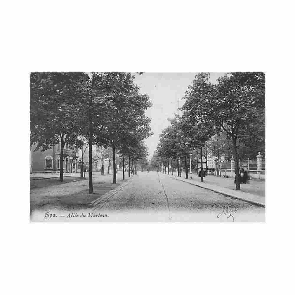 belgique spa liege allee du marteau ed inconnu Vintage A4 Photo Print