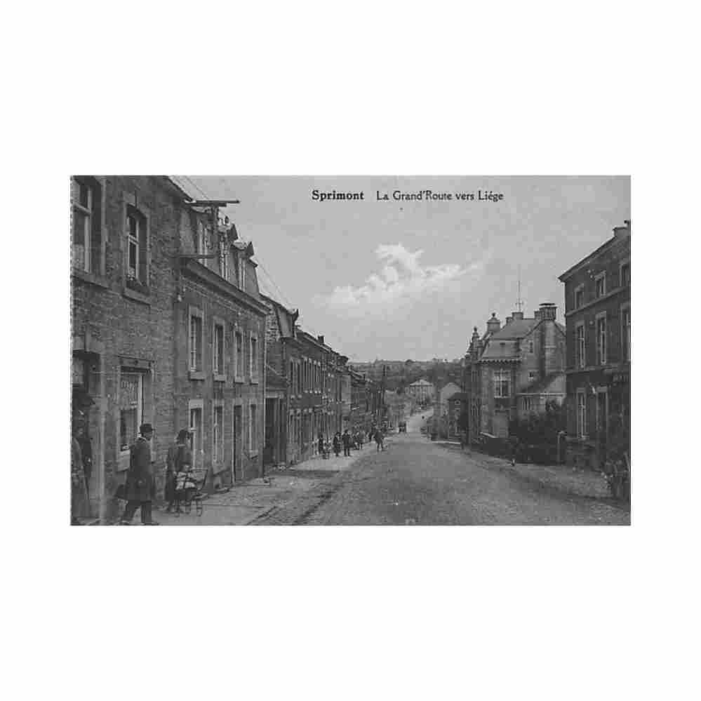 belgique sprimont liege la grand route vers liege Vintage A4 Photo Print