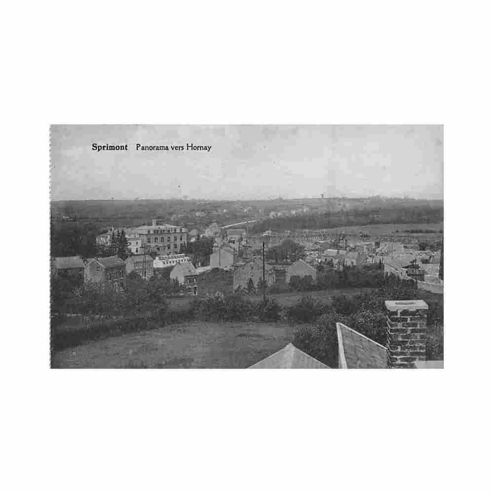 belgique sprimont liege panorama vers hornay Vintage A4 Photo Print