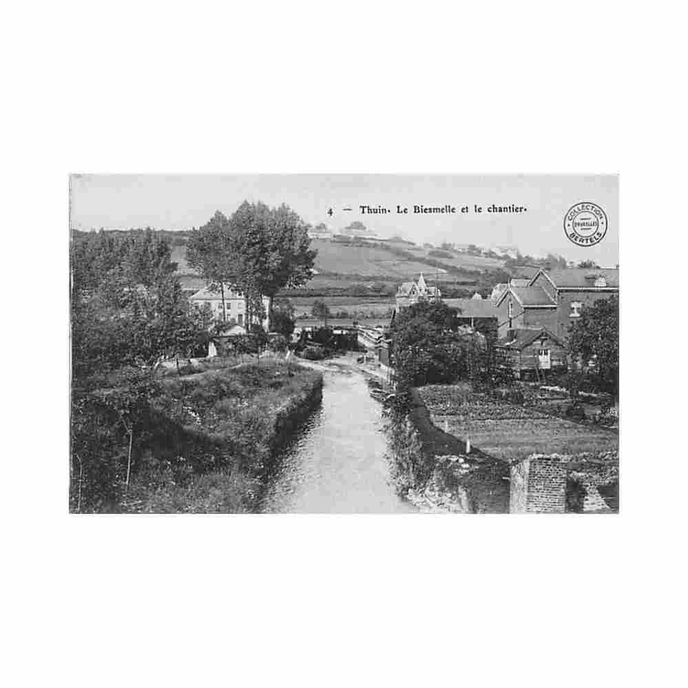 belgique thuin hainaut la biesmelle et le chantier Vintage A4 Photo Print