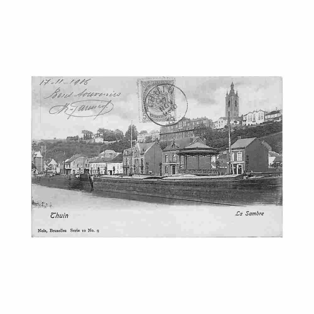 belgique thuin hainaut la sambre ed nels serie 10 n 9 Vintage A4 Photo Print