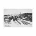 belgique tilleur liege la gare Vintage A4 Photo Print