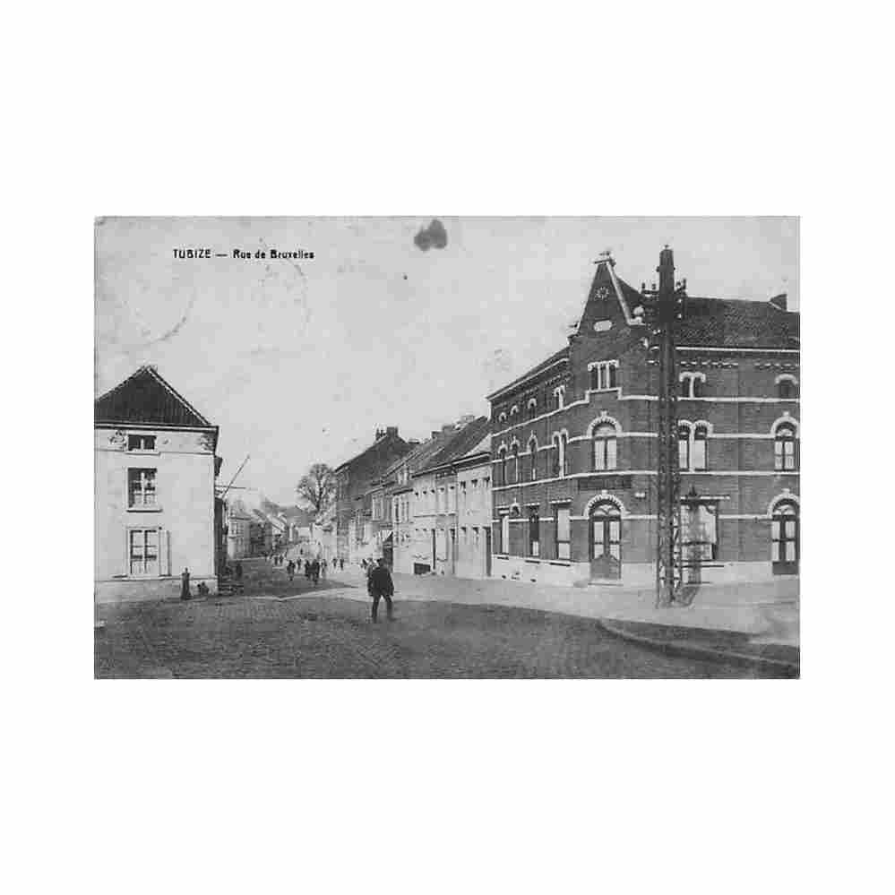belgique tubize br w rue de bruxelles Vintage A4 Photo Print
