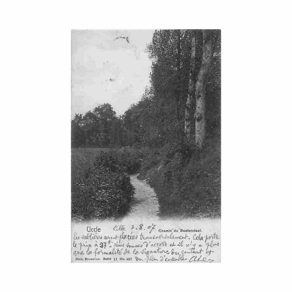 belgique uccle brux cap chemin de boetendael ed nels serie 11 n 487 Vintage A4 Photo Print