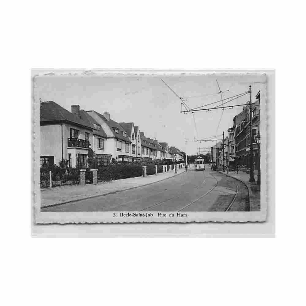 belgique uccle saint job rue de ham tram ligne 6 Vintage A4 Photo Print