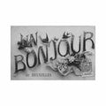 belgique un bonjour de bruxelles ed e le deley eld Vintage A4 Photo Print