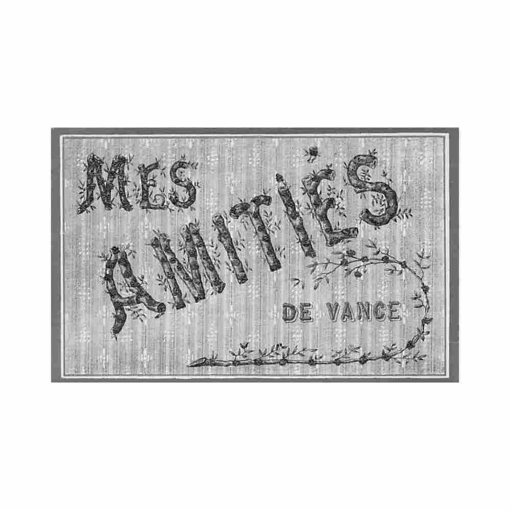 belgique vance lux mes amities de Vintage A4 Photo Print