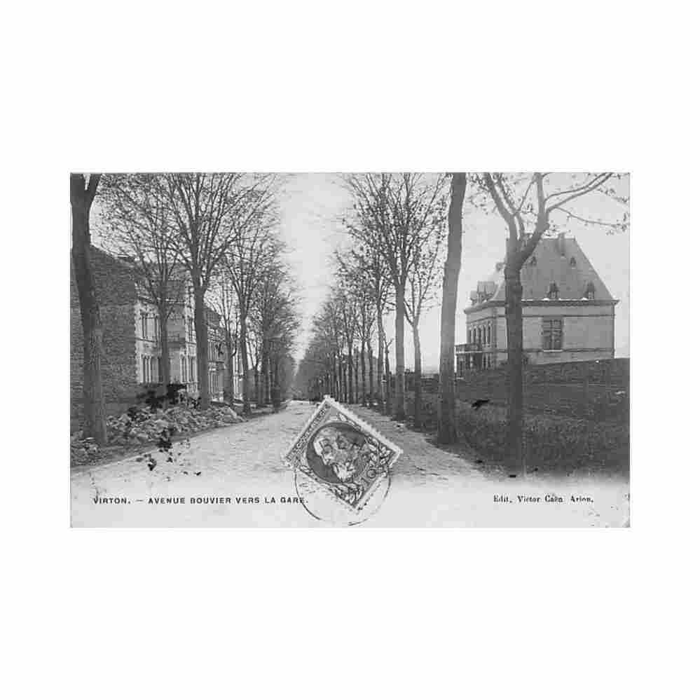 belgique virton prov lux avenue bouvier vers la gare ed caen Vintage A4 Photo Print