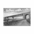 belgique vise liege le nouveau pont Vintage A4 Photo Print