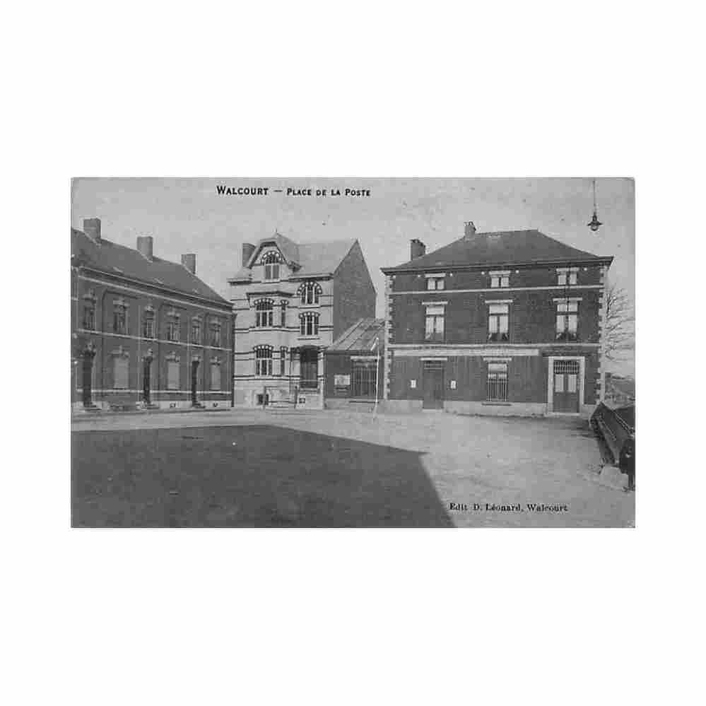 belgique walcourt namur place de la poste Vintage A4 Photo Print