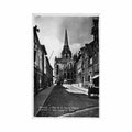 belgique wervik w vl leie straat en kerk Vintage A4 Photo Print