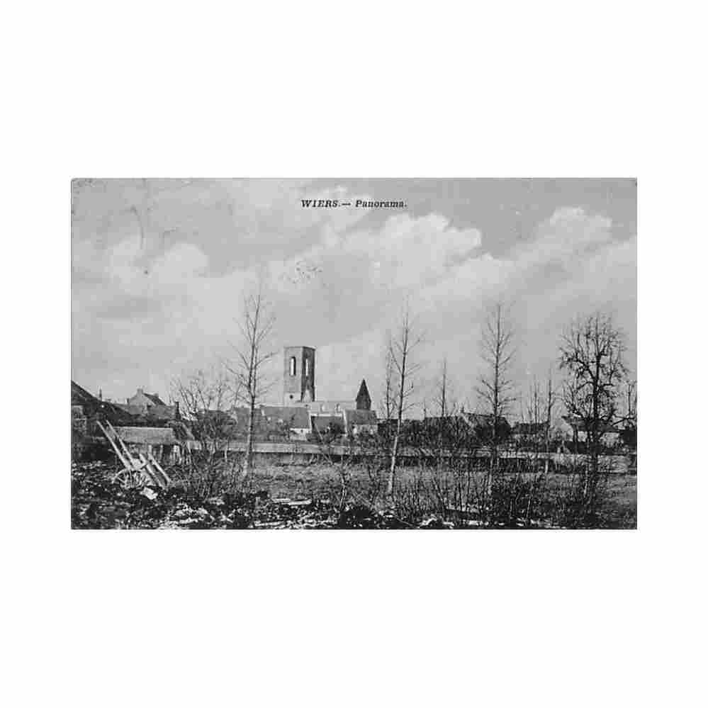 belgique wiers hainaut panorama Vintage A4 Photo Print