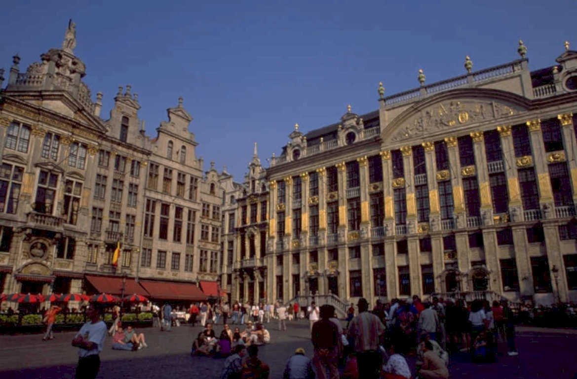 belgium grand place 1980s 1990s A4 Photo Print