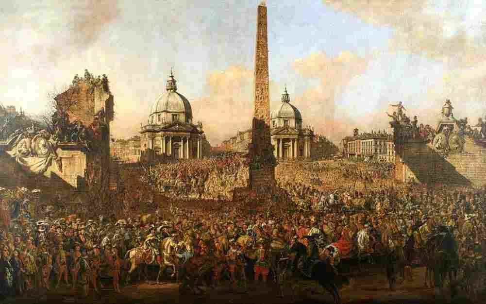 bell Entry of Jerzy Ossolinski into Rome Art A4 Photo Print